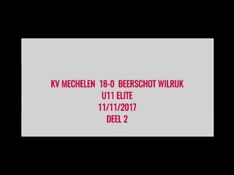 KV MECHELEN U11  18 - 0    BEERSCHOT WILRIJK U11 11 NOV 2017 DELL 2
