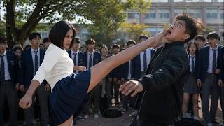 Bandidos não sabem que a garota nova é campeã de taekwondo
