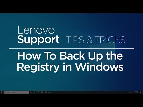 How To Back Up the Registry in Windows | Tips & Tricks | Lenovo Support