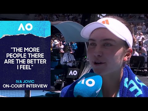Iva Jovic On-Court Interview | Australian Open 2026 Fourth Round