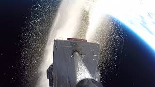 ashes scattered in space