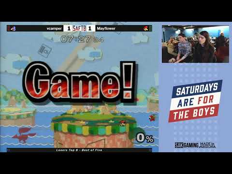 SaftB Canes Melee Losers Top 8 - Mayflower (Mario) vs vcamper (Falcon)