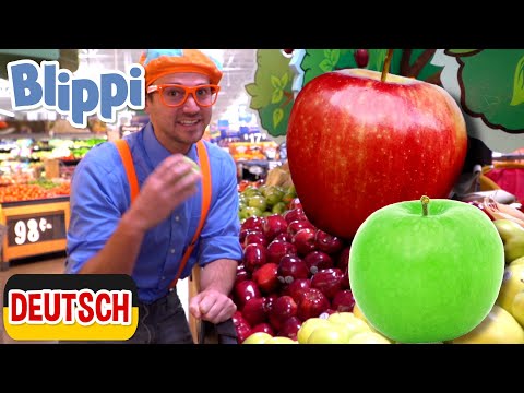 Blippi Deutsch - Blippi besucht eine Apfelobstfabrik | Abenteuer und Videos für Kinder