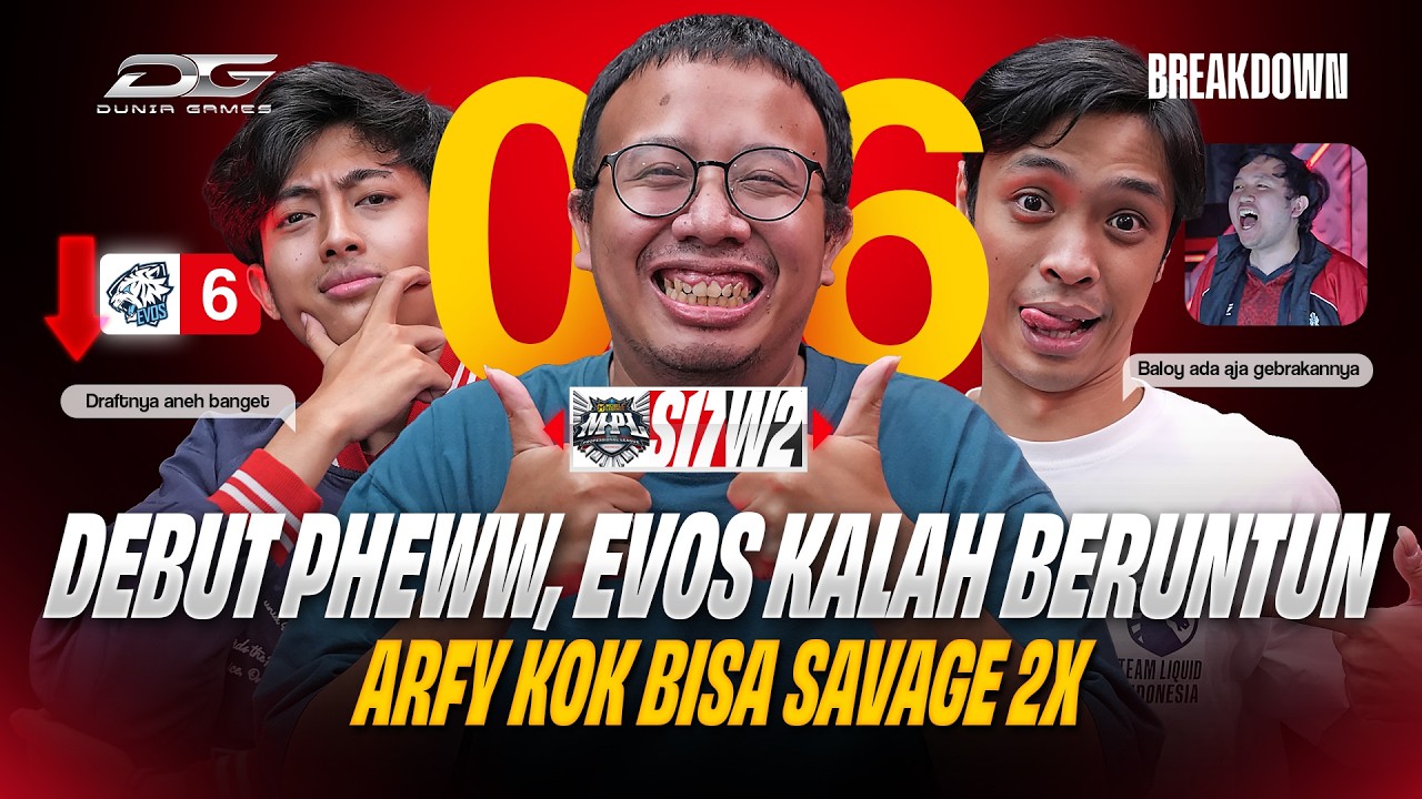 BREAKDOWN Eps 25: Week 2 MPL S17 | Pheww Jadi Stack Sky Piercer Arfy Doang? Kok Tim Besar di Bawah?