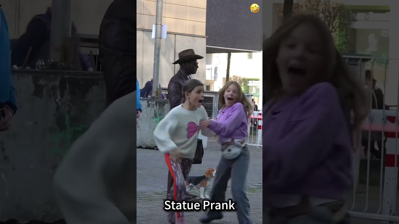 Statue prank #usa #funnymoments #scared #bushman #statue