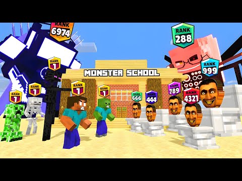 INSANE! Monster School Goes To Skibidi Toilet - Minecraft