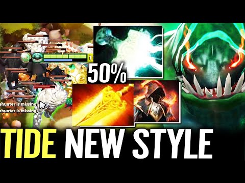 🔥 TIDEHUNTER Radiance + Mjollnir NEW META OFFLANE — 50% Electric + 105 DPS Counter NAGA Dota 2 Pro