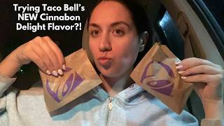 Trying Taco Bell’s NEW Cinnabon Delight Flavor!