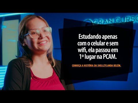 Estudando só com o celular e sem wifi, ela passou em 1 lugar na PCAM
