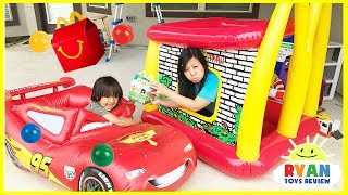 McDonald&#39;s Drive Thru Mommy on Disney Cars Lightning McQueen Power Wheel Ride On Car
