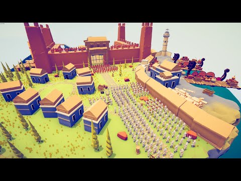 200x SAMURAI SIEGE ENEMY CASTLE - Totally Accurate Battle Simulator TABS