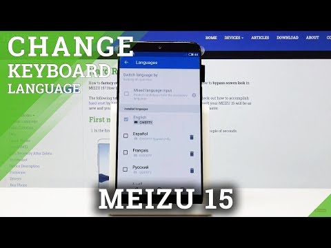 How to Change Keyboard Language in Meizu 15 - Keyboard Settings / Language List