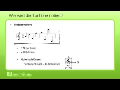 3.7 Musikalische Grundlagen - Notensystem