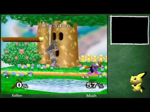 SRS Bo5 - Kellen (Marth) vs Mush (Fox) - Super Smash Bros. Melee