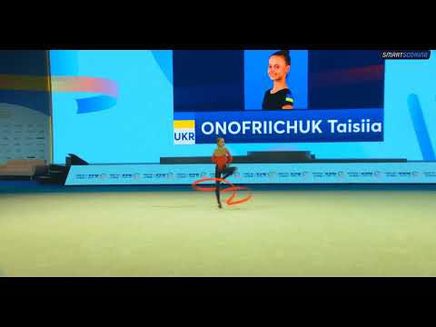 Taisiia Onofriichuk Junior Ribbon Final 24,800 - European Championships Tel-Aviv 2022