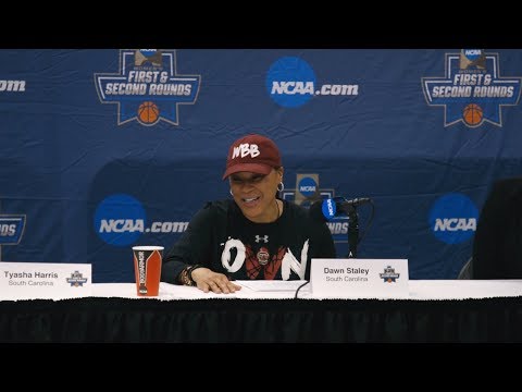 POSTGAME: Mikiah Herbert Harrigan, Tyasha Harris, Dawn Staley on Florida State — 3/24/19