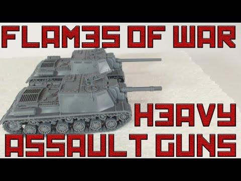 Flames of War Heavy Assault Gun Company ISU-122 and/or ISU-152s