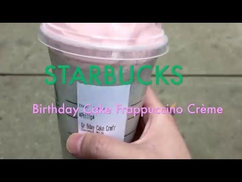 Starbucks Birthday Cake Frappuccino Crème Review