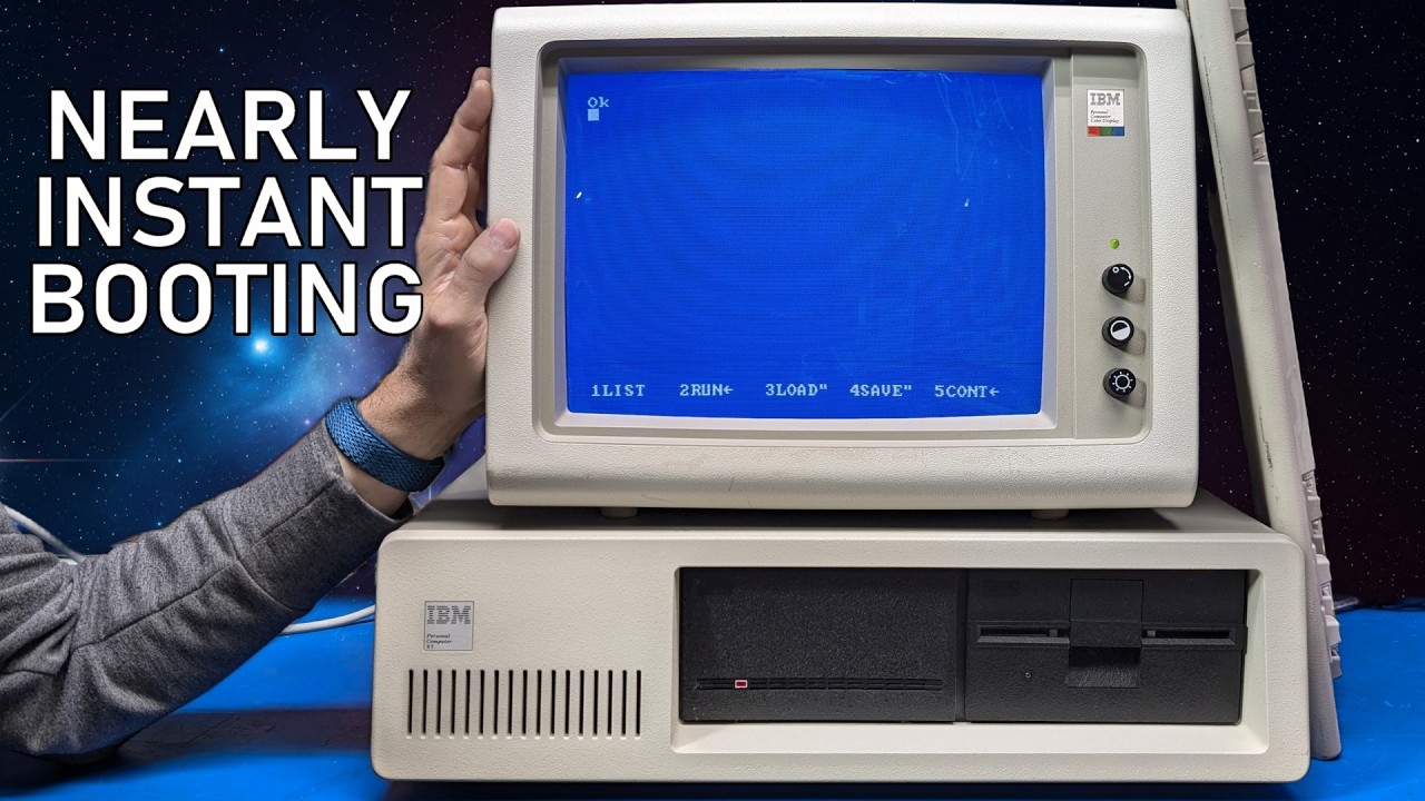 Possibly the fastest booting IBM PC (Running at 4.77MHz)