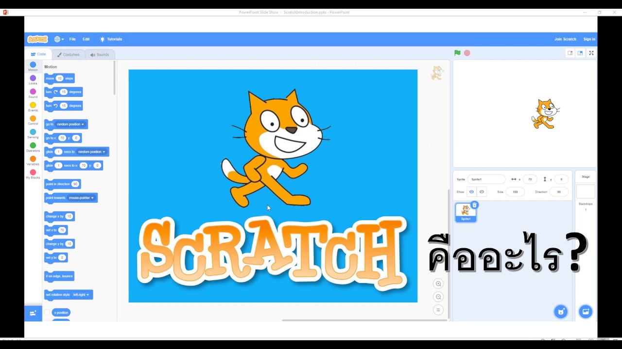 EP1 Scratch คืออะไร โปรแกรมดี ๆ ที่เหมาะสำหรับเด็ก หรือผู้ที่สนใจเริ่มเขียนโปรแกรม