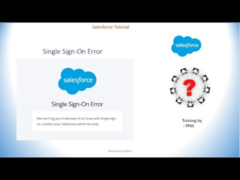 Salesforce Single Sign On Error Trialhead Solution
