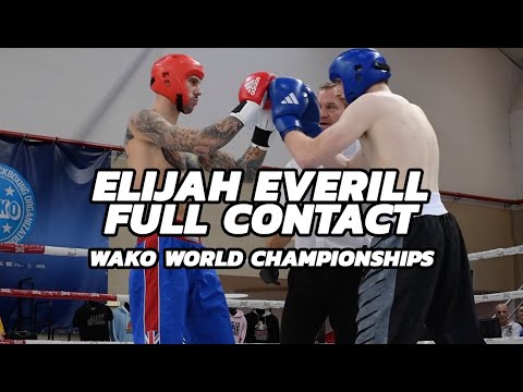 Elijah Everill Full Contact Kickboxing WAKO World Championships 2023
