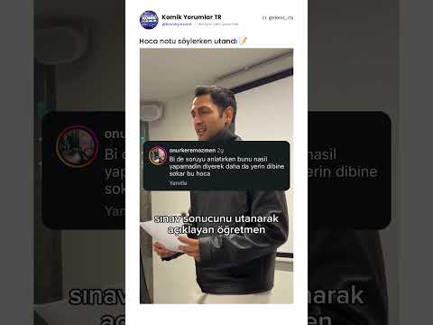 Hoca notu söylerken utandı 📝
