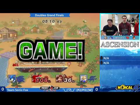 “Ascension 10/21/17” – Team Sonic-Fox (Sonic + Fox/G&W) v. ¯\_(ツ)_/¯ (G&W + DK) – Grand Finals