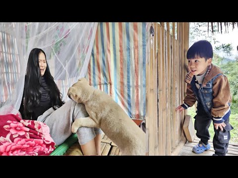 The boy, VOI, released the dog where the girl was lying, causing her to panic