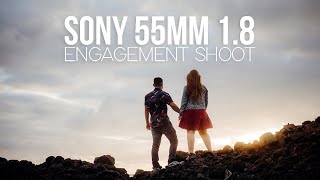 Sony 55mm 1.8 | Engagement Shoot with One Lens | Before & Afters