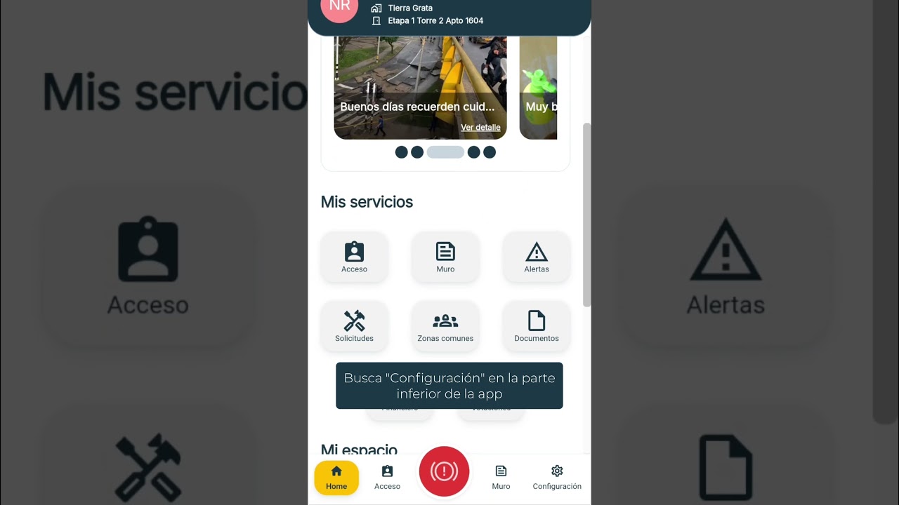 Cómo crear un contacto de emergencia desde la app