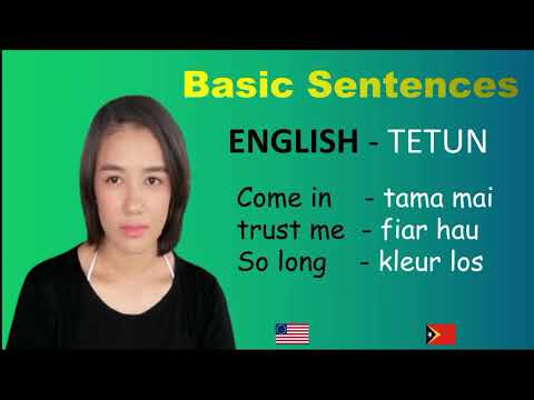 Fraze Baziku. TETUN - ENGLISH