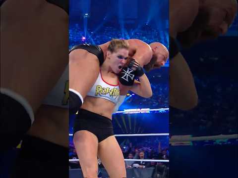 Ronda Rousey wasn't backing down from anyone at #WrestleMania 34