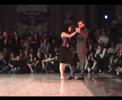  Ezequiel Paludi  and  Geraldine Paludi  are  dancing  to  the  tango  "  La Mariposa  "
