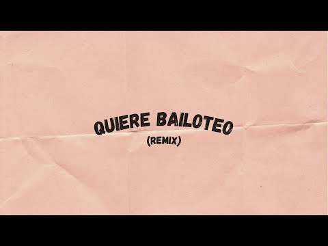 Rhino x Manzana - QUIERE BAILOTEO ( Remix Rkt )