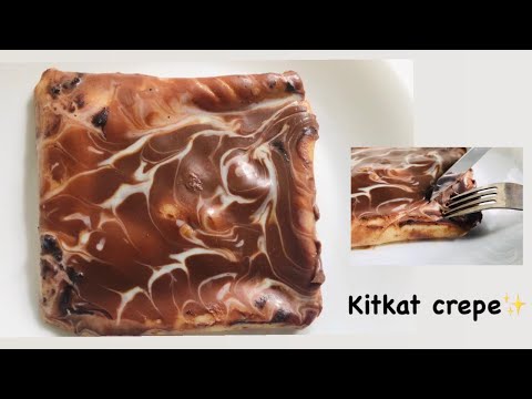 CREPE | Kitkat crepe |ice day cafe special | easy recipe | Flavours corner✨