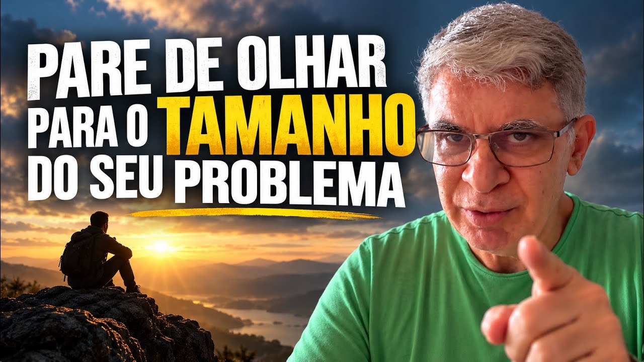 PARE DE OLHAR PARA O TAMANHO DO SEU PROBLEMA 