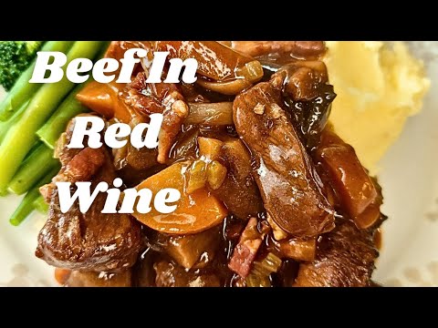 Slow Cooked Beef In Red Wine