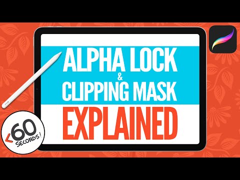 The Difference Between Procreate’s Alpha Lock & Clipping Mask (in under 60 seconds!) #Shorts
