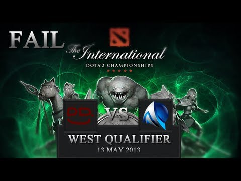 DOTA 2 Fail | TI3 West Qualifier - DD Silent vs. aL