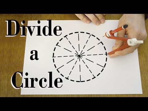 How To Divide A Circle Into Equal Parts Video