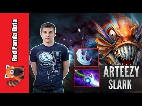 Dota 2 - Arteezy Slark Diffusal Blade Manta Build Full Match : 9K MMR Ranked Match Gameplay