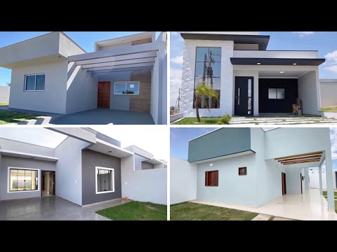 27 IDEIAS DE FACHADAS DE CASAS INCRIVELMENTE BELAS COM TELHADO EMBUTIDO – Projetos e Decoração