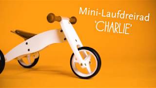 Charlie, Mini-Laufdreirad Pinolino weiß/natur