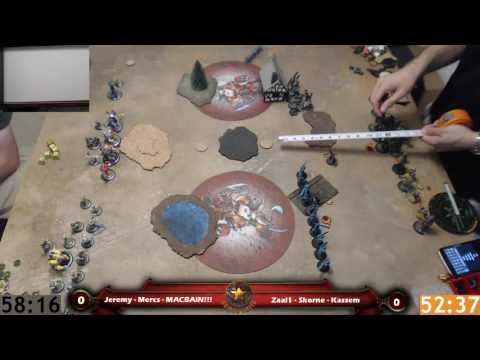 Warmachine MK3 - Mercenaries (MACBAIN!!!) Vs. Skorne (Zaal1)