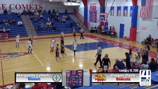 Oregon Davis 13-12 vs Marquette Catholic (23-2) - Girls Basketball Regionals @ Caston