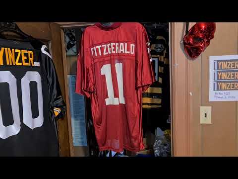 LARRY FITZGERALD #11 ARIZONA CARDINALS 2004 RETAIL HOME REPLICA REEBOK FOOTBALL JERSEY