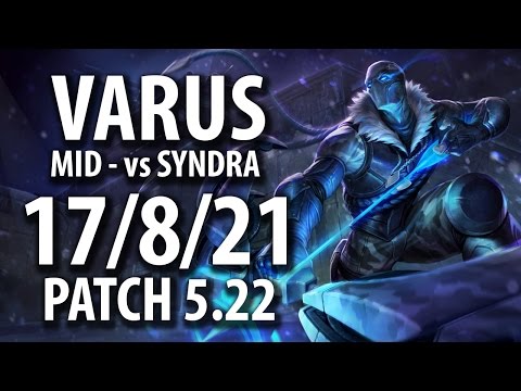 Varus vs Syndra - MID - Full Game | PATCH 5.22