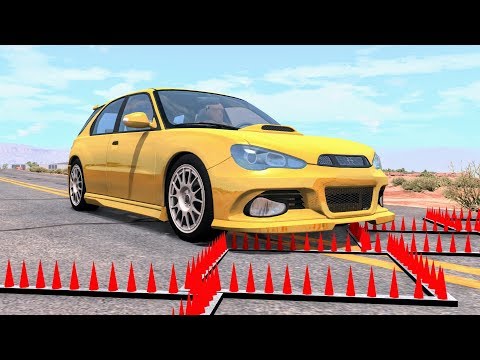 Massive Spike Strip Pileup Crashes #56 – BeamNG Drive | CrashBoomPunk