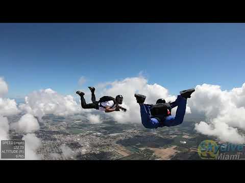 AFF Level 7 IAF level 9 My graduation Jump!! @miami #skydive #freefall